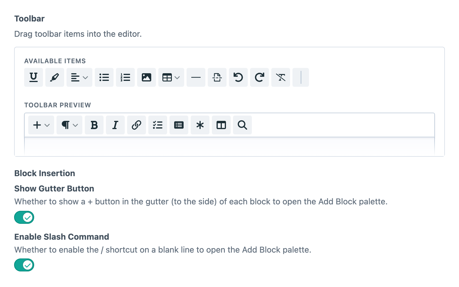 Vizy4 editor config