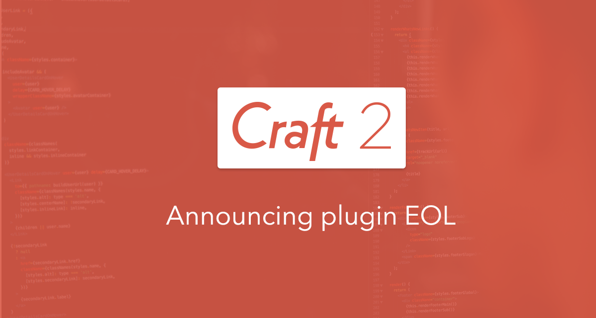 Craft2 Eol
