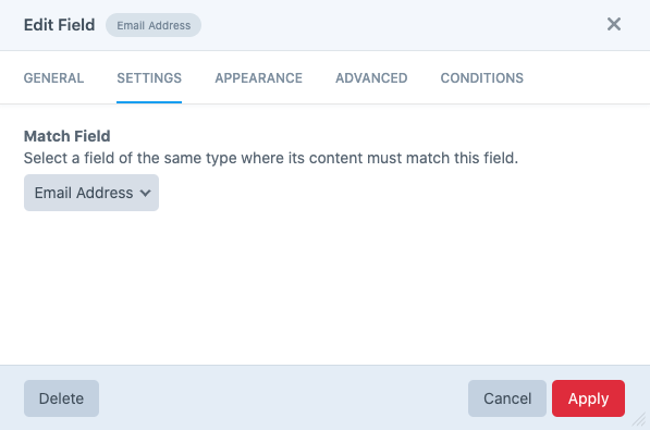 Formie Match Field