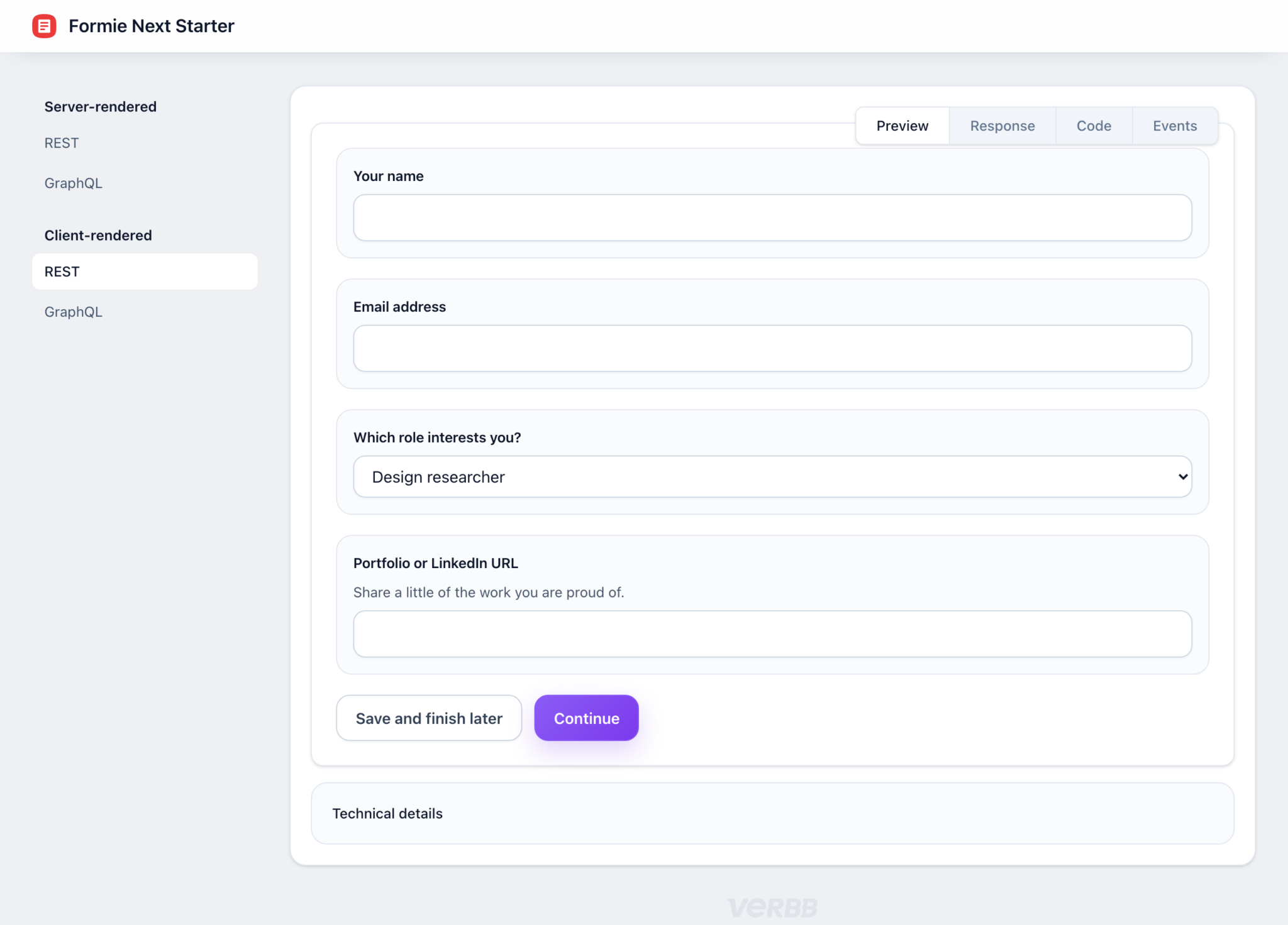 Formie4 frontend