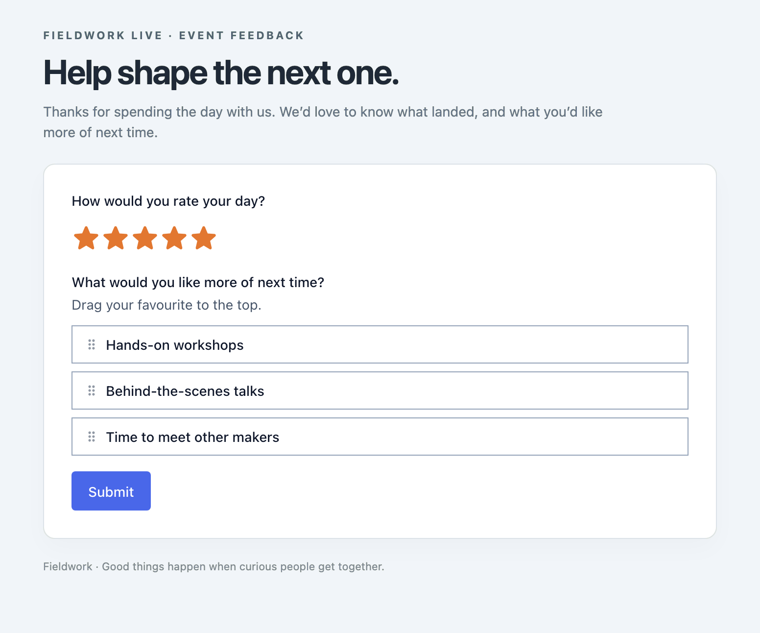 Formie4 survey form