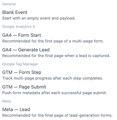 Formie4 client events templates