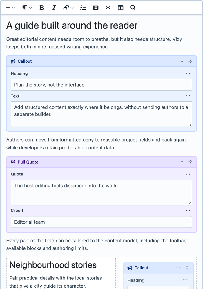 Vizy4 editor