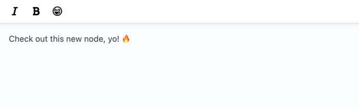 Vizy custom node emoji