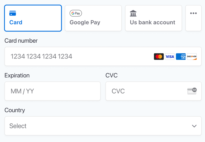 Formie stripe payments