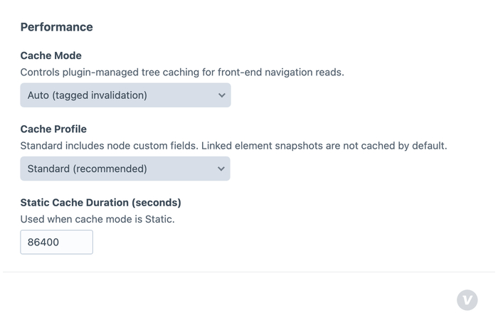 Nav4 performance settings