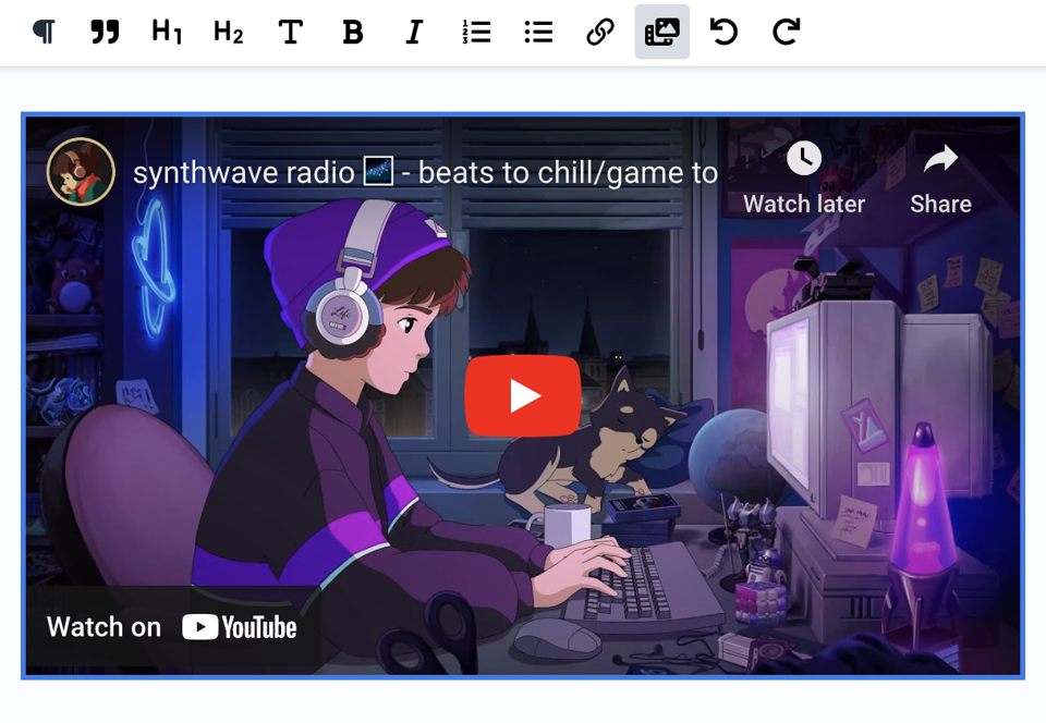 Vizy Media Embed