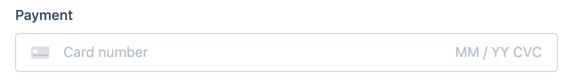 A Payment field in Formie’s Craft 5 form builder.