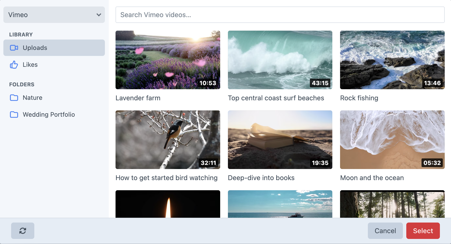 Video picker explorer