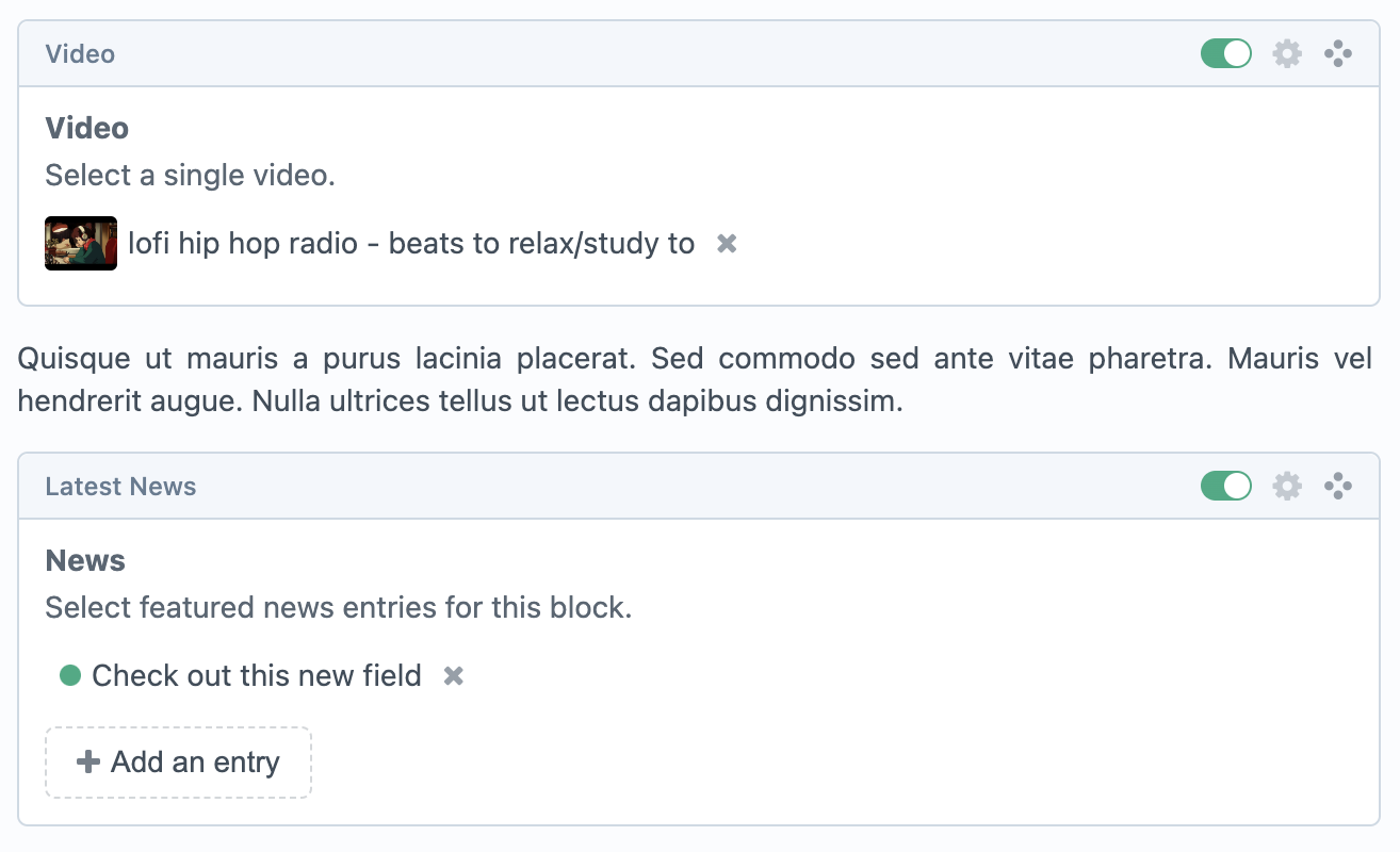 Vizy blocks